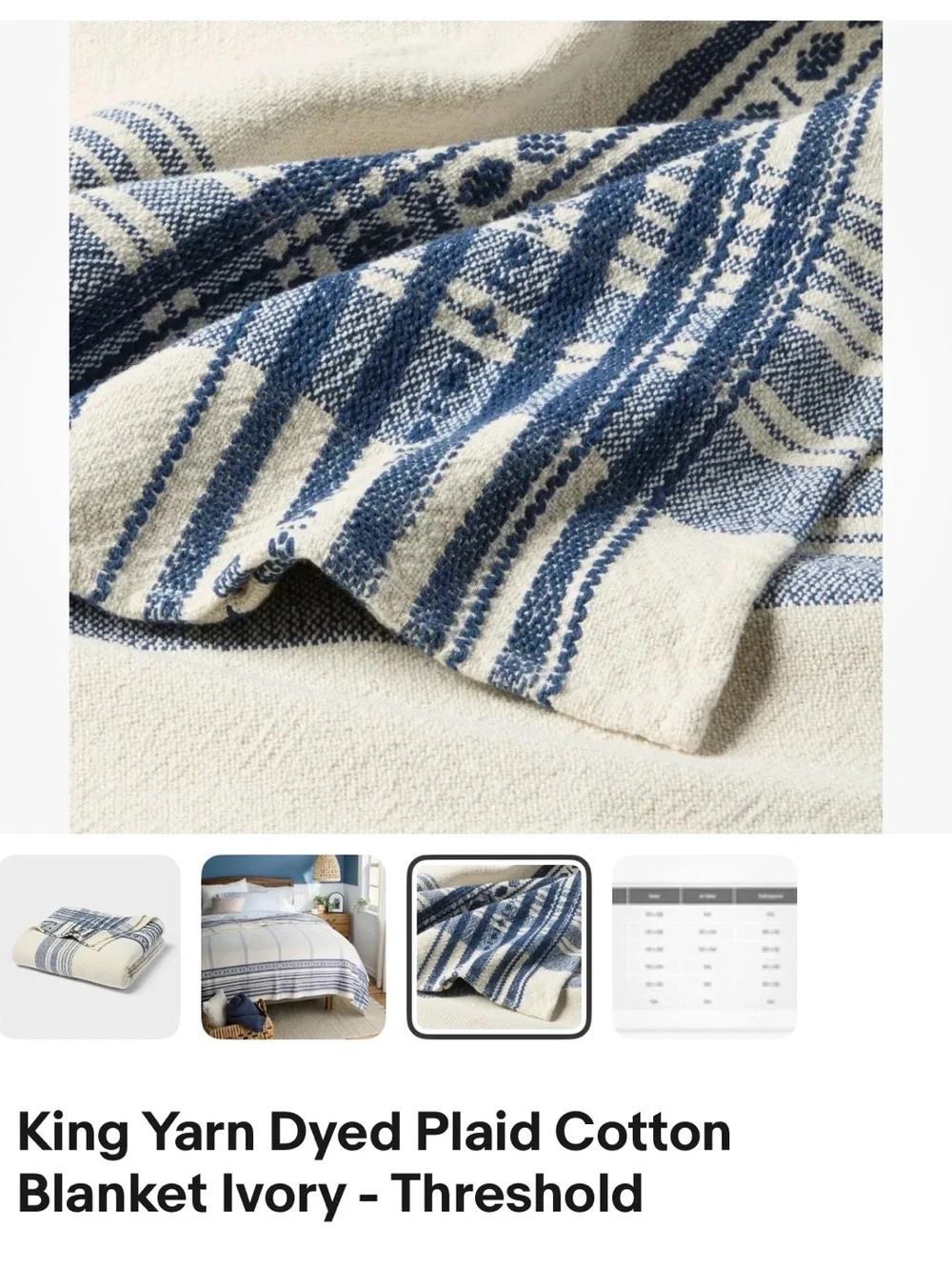 Studio McGee King Cotton blanket